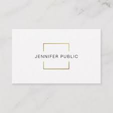 Modern Creative Design Gold White Professional Business Card Zazzle Com Classy Business Cards Business Card Design Simple Business Card Design Creative