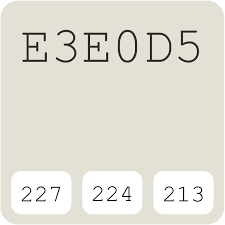 Convert hex color » color is rgb? Gm General Motors Cosmic Silver E3e0d5 Hex Color Code Rgb And Paints