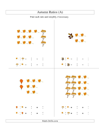 Autumn Picture Simple Ratios All Fractions Worksheet Proportions Worksheet Ratios And Proportions Ratio And Proportion Worksheet
