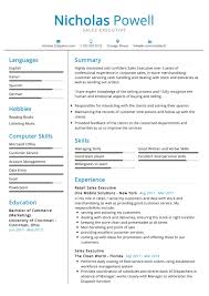 sales executive resume example cv