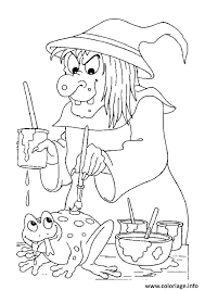 coloriage sorciere halloween colorie grenouille dessin a imprimer witch coloring pages chiot gsp