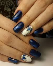 This summer calls for fun nail art to go along with our warm and sunny adventures. 90 Inspirational Blue Nail Art Designs And Ideas Spring 2018 Zolotoj Dizajn Nogtej Modnye Nogti Nejl Art