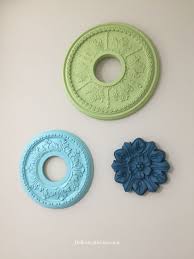 How about a diy ceiling medallion made from a picture frame… i painted it ceiling white to blend in better. Diy Ceiling Medallion Wall Art Hello Creative Me