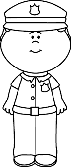 Black And White Boy Police Officer Police Officer Crafts Police Officer Police