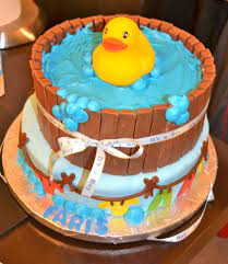 Rubber Ducky Baby Shower Cake Baby Shower Queques Bolo Bolos Decorados