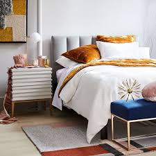 Woven leather headboard sets it apart from. Channel Tufted Headboard