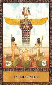 Added together, these numbers make the number 3 , showing that the interaction of opposites creates new life. The Ancient Egyptian Tarot Judgement If You Love Tarot Visit Me At Tarot Tarot Major Arcana Judgement Tarot Card