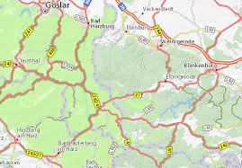 Harz von mapcarta, die offene karte. Michelin Landkarte Schierke Stadtplan Schierke Viamichelin