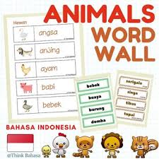 That equates to 17% of worldwide fauna species! Indonesian Animals Word Wall Bahasa Indonesia Binatang Hewan