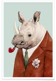Based out of malta and founded in 2016 by a group of igaming veterans, the rhino group and its first brand wunderino quickly established itself as the industry's rising star. Rhino Poster Juniqe