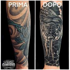 As the art of tattooing advances, snake tattoos become popular, and there are now iconic and every snake tattoo has its implied meaning to the wearer, and it is necessary to do an extensive. Mirko Gubitoso Cover Up Grazie Mir Ko Powered By Kwadron Cheyenne Tattooequipment Balmtattooitalia Iltatuaggioitalia Internationaltattooexporome Worldfamousink Tattoo Coverup Coveruptattoo Bng Bngtattoo Snaketattoo Snake