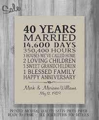 The complete guide to your 40th anniversary! 40 Year Anniversary Gift For Parents Personalize Your Words Etsy 40th Anniversary Gifts Anniversary Gifts For Parents Anniversary Gifts 40 Years