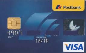 Bank Card Postbank Postbank Germany Federal Republic Col De Vi 0026 01