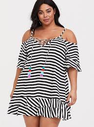 Black And White Striped Swimsuit Cover Up Pin On Summer Looks