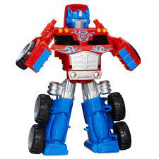 Amazon.com: Playskool Heroes Transformers Rescue Bots Optimus Prime Rescue  Trailer : Toys & Games
