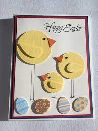 Now take out the ribbon and make lace and tie a bow and paste on the right side of the card. Hallmark Signature Easter Card For Kids Stickers And Coloring Activity Easter Cards Handmade Diy Easter Cards Easter Cards