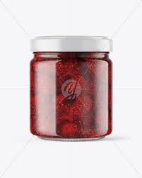 Download Clear Glass Jar With Strawberry Jam Mockup In Jar Mockups On Yellow Images Object Mockups