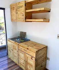 However, in the case of less deep kitchen cabinets, i don't recommend stacking too deep. 50 Amazing Diy Pallet Kitchen Cabinets Design Ideas Pallet Kitchen Cabinets Wooden Pallet Furniture Pallet Kitchen