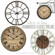 Check spelling or type a new query. Where To Buy Farmhouse Wall Clocks Christina Maria Blog