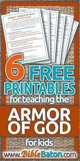 Free Armor Of God Bible Lessons For Kids Biblebaton Bible Lessons For Kids Bible Lessons Childrens Church Lessons
