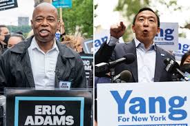 Frontrunner eric adams saved some of his most personal attacks on andrew yang for last. Nyc Mayor Race Wall Street Gives Millions To Eric Adams Andrew Yang