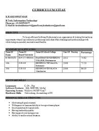 If recently you have graduated from college or finished your studies, our resume for fresher is for you! Fresher Cvs In Word Format Campaign For Real Cvs With Images Sample Resume Format As We Know That Some Professions Have More Scope Than Others