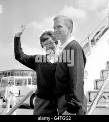 Billie Jean King And Her Husband Larry Before They Leave For Wales Where Billie Jean Plays In The Welsh Tennis Championships 3rd July 1966 Stock Photo Alamy