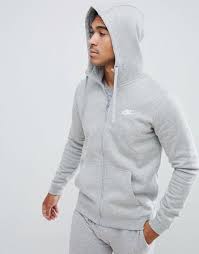 Black And Grey Nike Hoodie New Nike Mens Club Swoosh Heather Gray Full Zip Up Hoodie Jacket Extra Large Xl Nike Hoodie Hoodies Grey Nike Hoodie Athletic Outfits