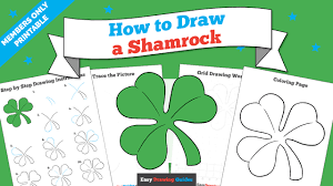 Draw the other two leaves. How To Draw A Shamrock Really Easy Drawing Tutorial