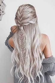 Leave the rest of the hair backside and comb it finally to have a neat look. 16 Gorgeous Winter Hairstyles For Long Hair Lovehairstyles Com Long Hair Styles Fishtail Braid Hairstyles Date Night Hair
