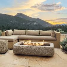 This Fire Pit Is Built From Lightweight Fiber Concrete And Heavy Gauge Steel And Finished With Re Fire Pit Furniture Propane Fire Pit Table Fire Pit Backyard