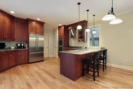 Kitchen cabinet hardware for all kitchen cabinet design: Traditional Dark Wood Cherry Kitchen Cabinets 67 Kitchen Design Ideas Org Cherry Cabinets Kitchen Vinyl Plank Flooring Kitchen Cherry Wood Kitchens