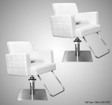 Two 2 Stylist Quilted Styling Chairs White Salon Equipment Furniture Package Salon Equipment Furniture Furniture Packages Furniture