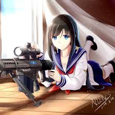 There is something really alluring about anime girls who wear eye patches, but have you ever wondered what. Anime With Guns Wallpapers Wallpaper Cave