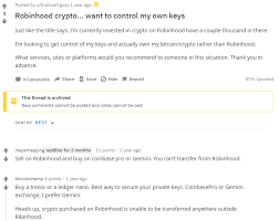 Currently, traders can only buy and sell crypto assets within the app, according to its support page. Crypto Users Saw Robinhood Hack Coming A Mile Away Beincrypto