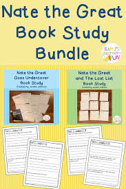 Nate The Great Book Studies Book Study Nate The Great Improve Reading Comprehension