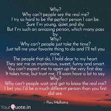Why Why Can T People See Quotes Writings By Paru Malhotra Yourquote