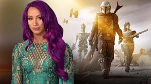 The mandalorian season 2 sees din djarin meet several new mandalorian — including a mysterious one played by wwe star sasha banks. Wwe Superstar Sasha Banks Reportedly Joins The Mandalorian Season 2