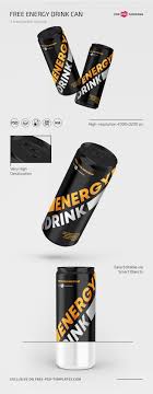 Download Free Energy Drink Can Mockup Set Template Free Psd Templates Free Energy Energy Drink Can Drinks