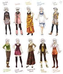 The examples shown are of female clothes but the tips can be applied to drawing male clothing as well. Various Female Clothes 9 By Meago On Deviantart Anime Outfits Manga Clothes Art Clothes
