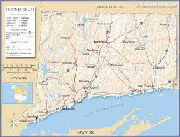 Map Of Ct And Ri Map Of The State Of Connecticut, Usa - Nations Online Project