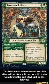 This Leads Me To Believe It Won T Work Like Aftermath Or Like A Split Card As Both Modes Would Make This Bad Maybe It Ll Be Like Forecast This Leads Me To