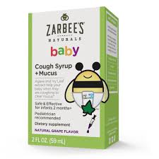 Zarbees Naturals Baby Cough Syrup Mucus Reducer Liquid