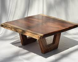Custom Live Edge Coffee Table Trestle Table Mid Century Coffee Etsy Live Edge Coffee Table Coffee Table Coffee Table Wood