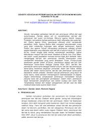 Tapi lebih kepada adanya kebutuhan manusia akan kedudukannya dihadapan sang penciptanya. Pdf Gender Perempuan Dalam Sektor Ekonomi Negara Perspektif Islam