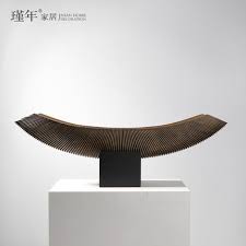 简约现代新中式船型长条摆件样板房售楼处客厅玄关别墅家居装饰品 tmall com天猫in 2021 items