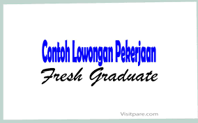 Saya buat simple tapi sesuai dengan aturan penulisan. Contoh Iklan Lowongan Kerja Dalam Bahasa Inggris Untuk Fresh Graduate