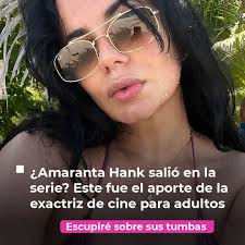 Lo sabías? 🤔 La periodista y exactriz de cine para adultos 🎬 Amaranta  Hank tuvo un rol importante en #EscupiréSobreSusTumbas. 🪦 ¡Estuvo  involucrada en una escena pasional! 💋 Más información en los comentarios.