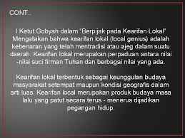 Pengertian dan prinsip partisipasi masyarakat menurut ach. Local Wisdom Pertemuan 14 Galih Wulandari Subagyo S