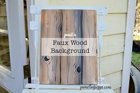 Faux wall painting has become very popular in recent years. Paint Faux Wood Grain In Acrylics Pamela Groppe Art